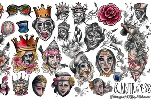 The king and jester tattoo idea