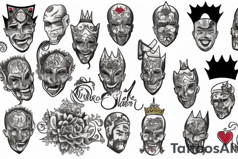 The king and jester tattoo idea