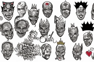 The king and jester tattoo idea