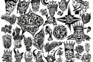 The king and jester tattoo idea