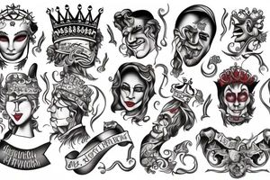 The king and jester tattoo idea