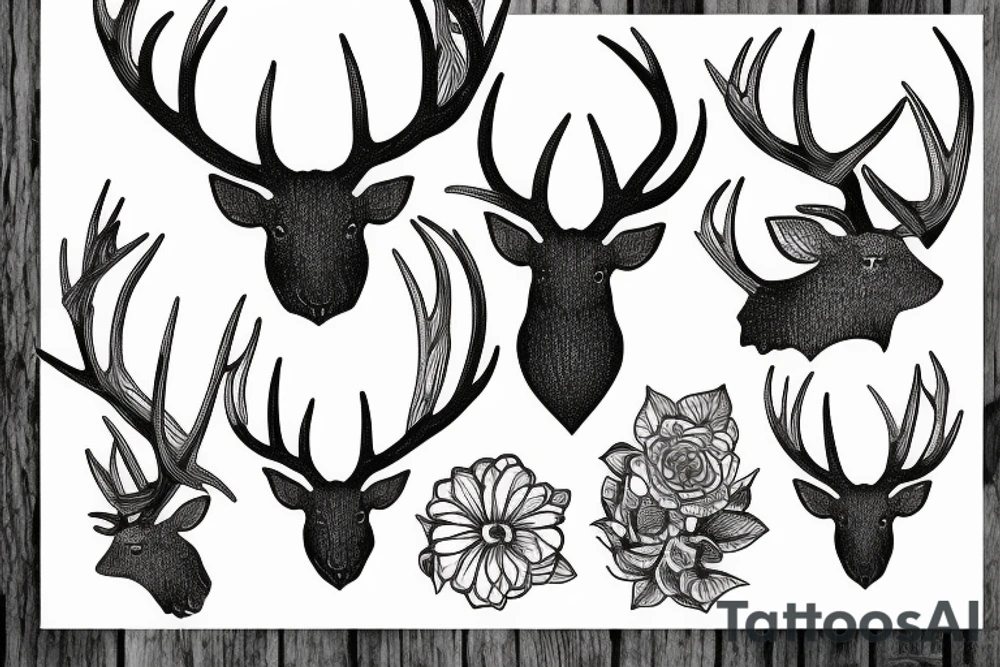 antlers tattoo idea