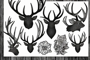 antlers tattoo idea