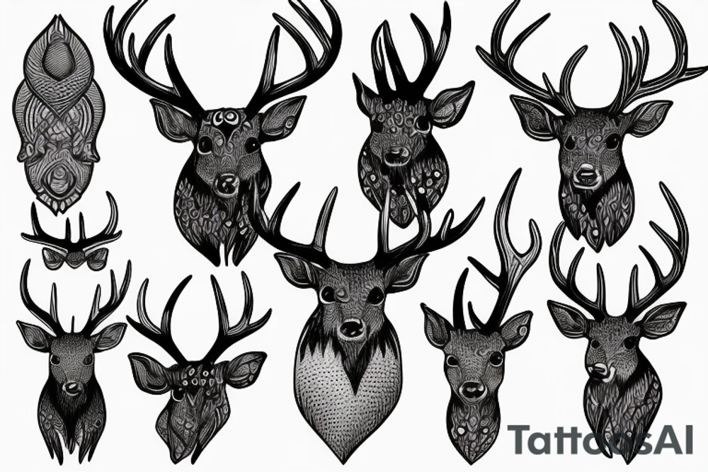 antlers tattoo idea