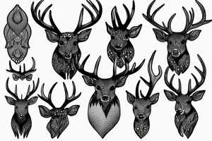 antlers tattoo idea