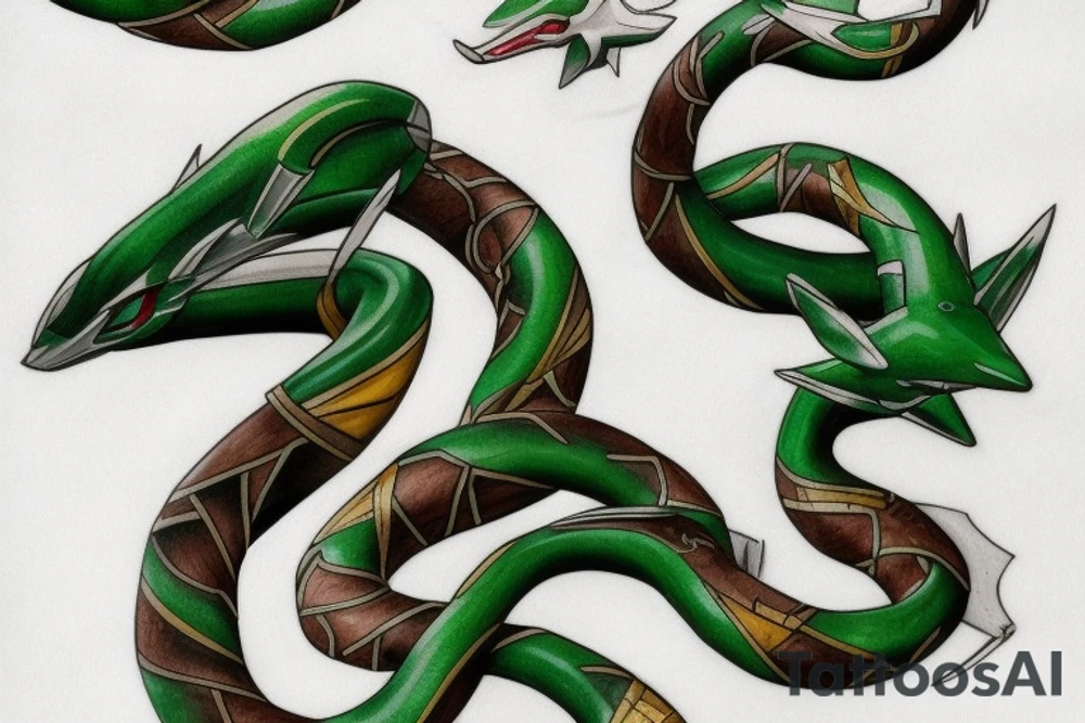 Rayquaza tattoo idea