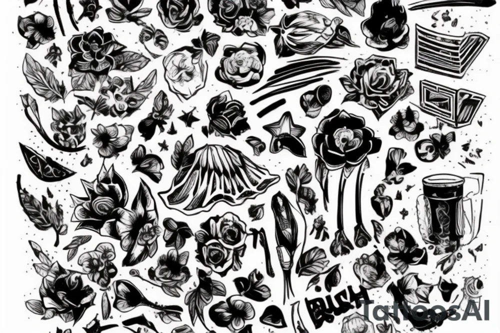 Пушистая кошка с выразительными глазами tattoo idea