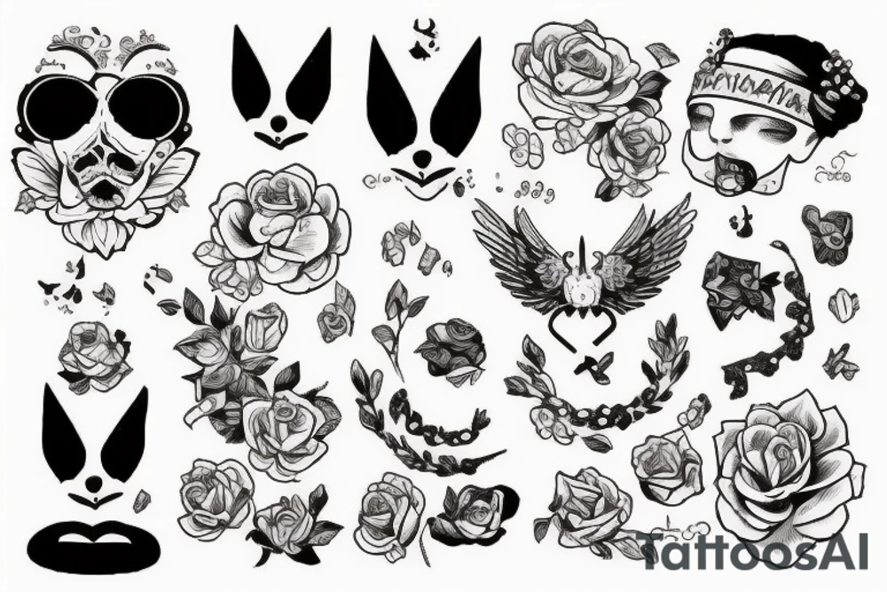 Пушистая кошка с выразительными глазами tattoo idea