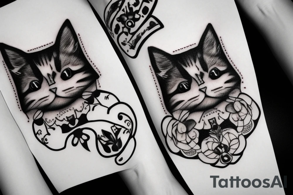 fluffy beautiful cat muzzle with expressive eyes tattoo idea fluffy beautiful cat muzzle with expressive eyes tattoo idea