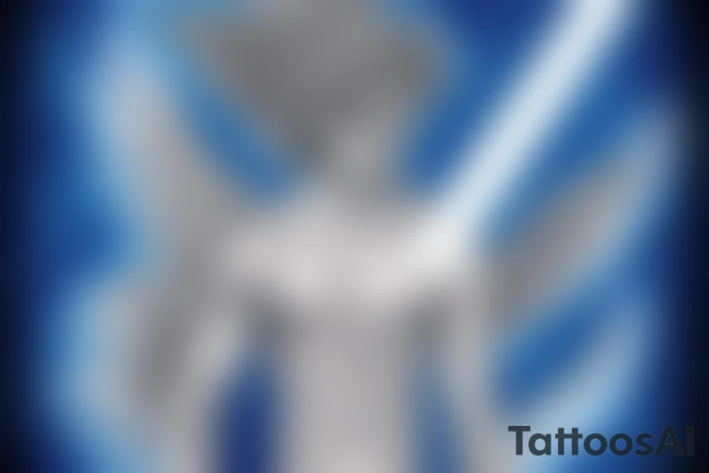 arch angel Michael of the south
element of fire 
energy lightening blue fire 
symbol is the sword tattoo idea