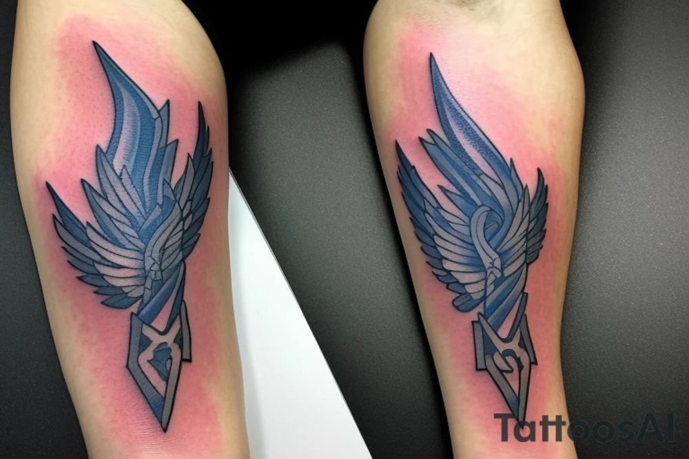 arch angel Michael of the south
element of fire
energy lightening blue fire 
symbol is the sword tattoo idea