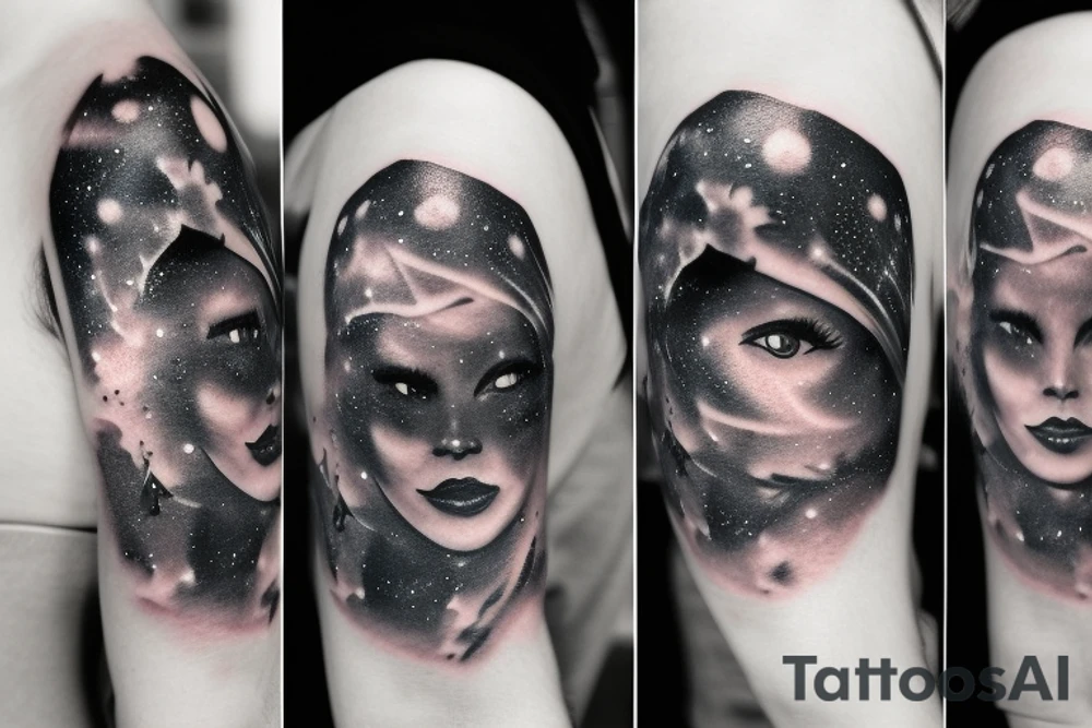 Galaxy tattoo idea
