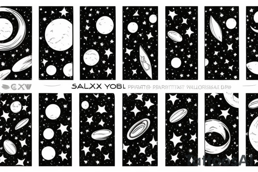 Galaxy tattoo idea