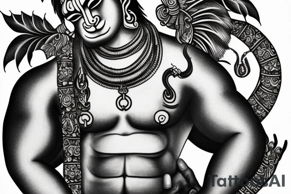Lord hanuman tattoo idea