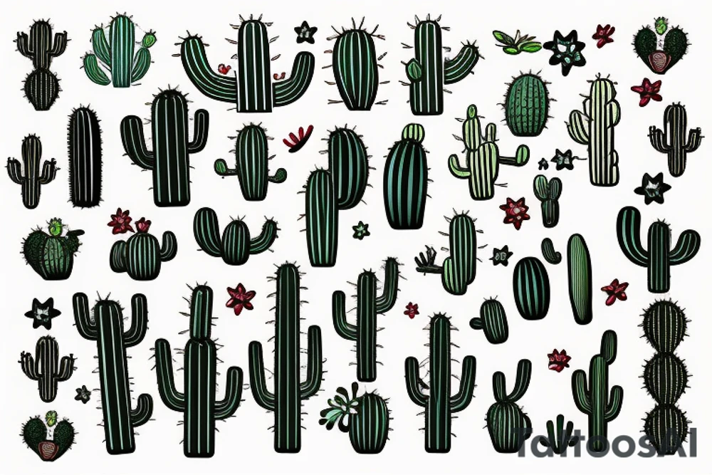Cactus tattoo idea