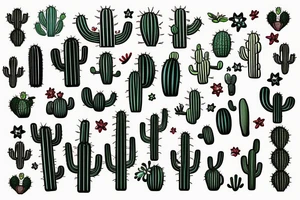 Cactus tattoo idea
