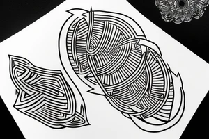 Mauri style human eye tattoo idea