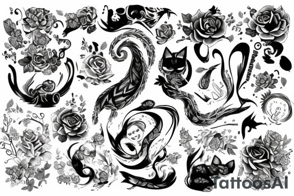 Кошка tattoo idea