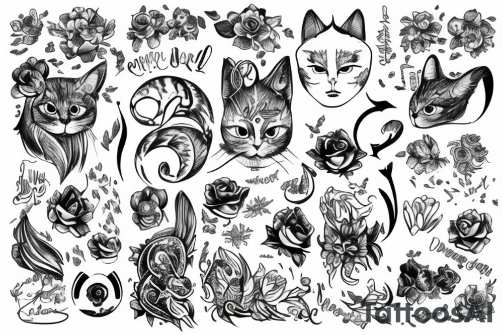Кошка tattoo idea