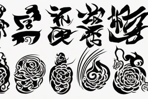 asian theme tattoo idea