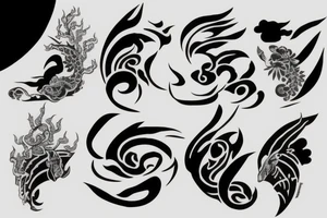 asian theme tattoo idea