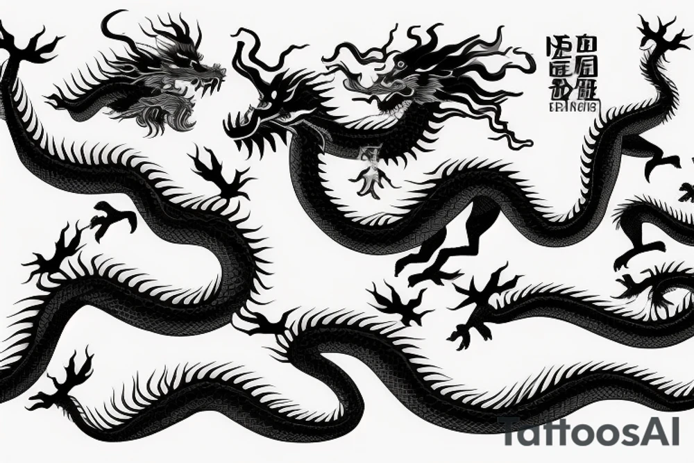Chinesse dragon tattoo idea