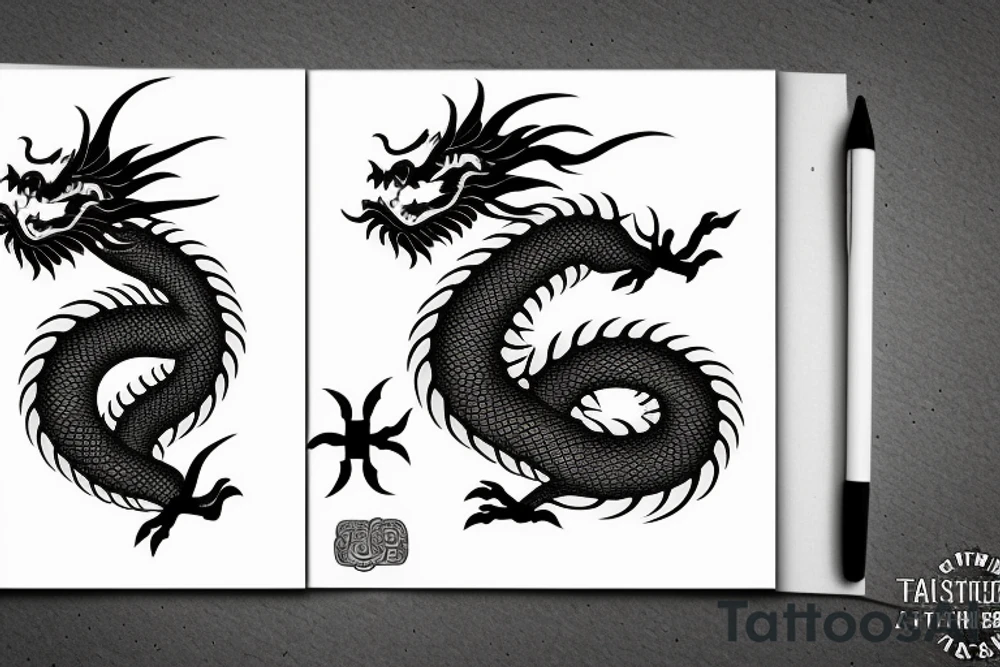 chinesse dragon for a tatto tattoo idea
