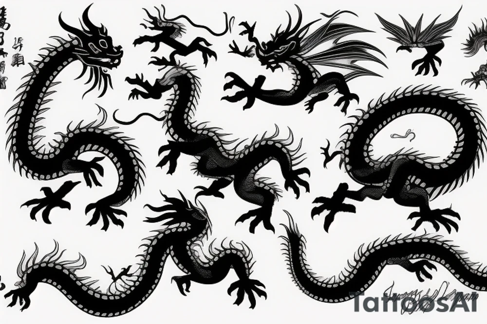 chinesse dragon tattoo idea