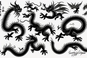 chinesse dragon tattoo idea
