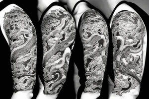 chinesse dragon art tattoo idea