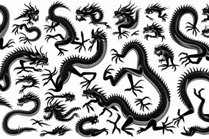 bloody chinesse dragon tattoo idea