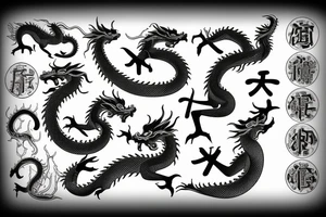 bloody chinesse dragon tattoo idea