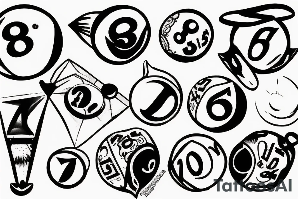 8 ball tattoo idea