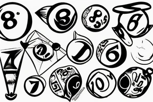 8 ball tattoo idea