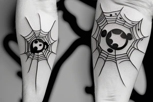 8 ball spider tattoo idea