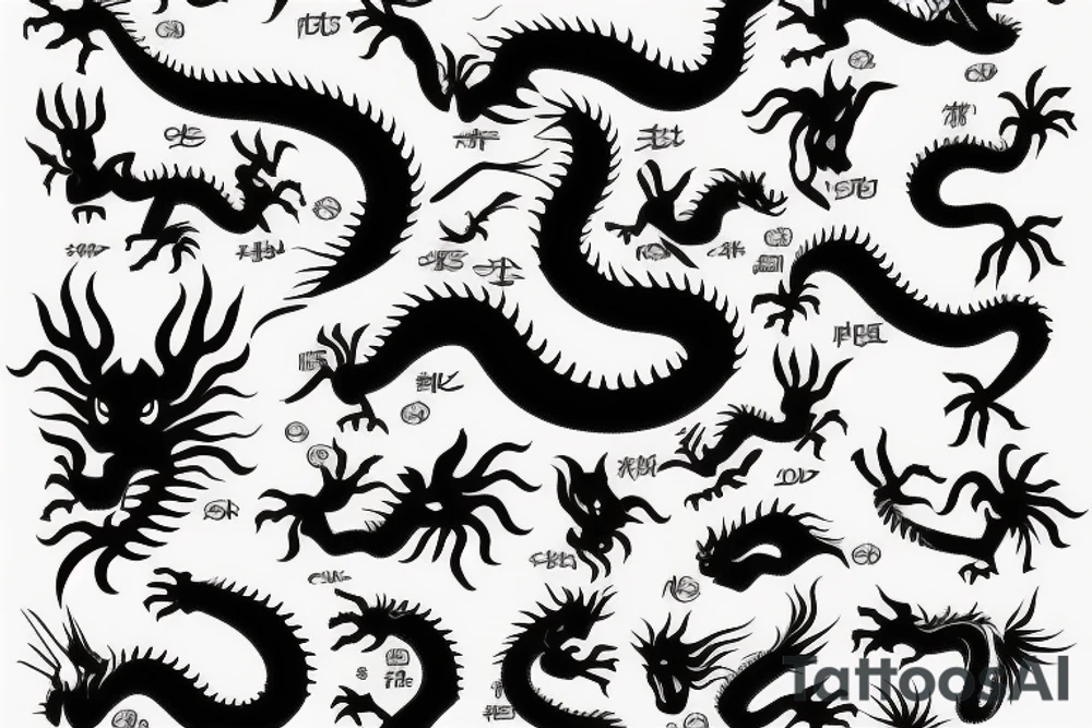 chinesse dragon tattoo idea