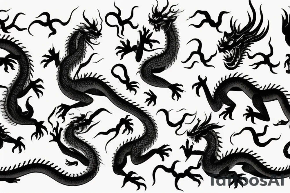 chinesse dragon tattoo idea