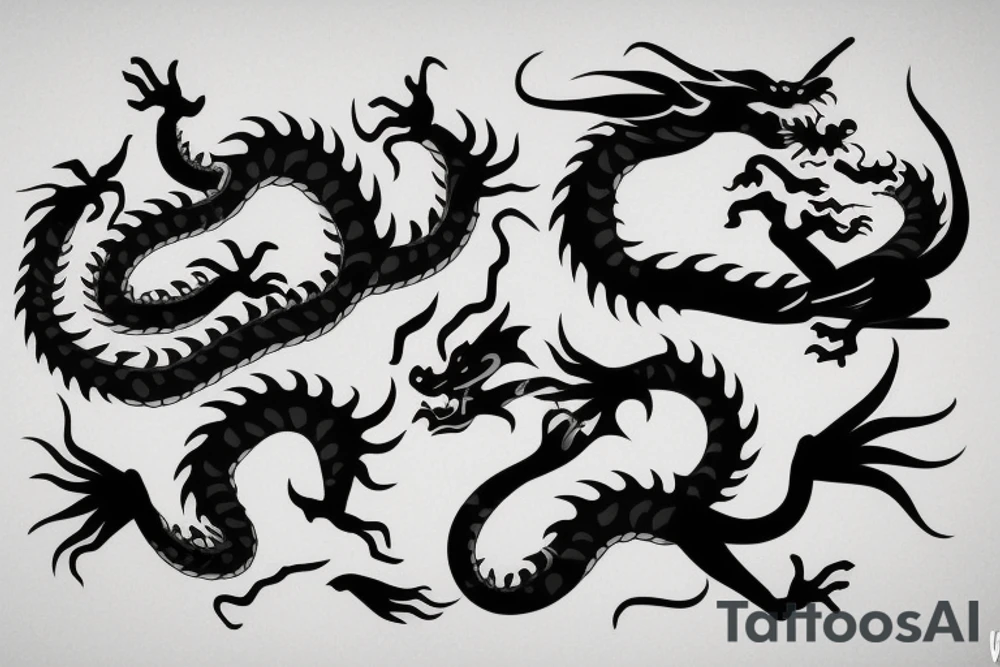chinesse dragon tattoo idea