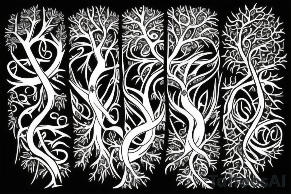Tree of life with a cross tattoo idea