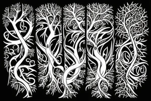 Tree of life with a cross tattoo idea