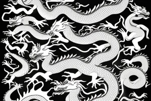 single chinesse dragon tattoo idea