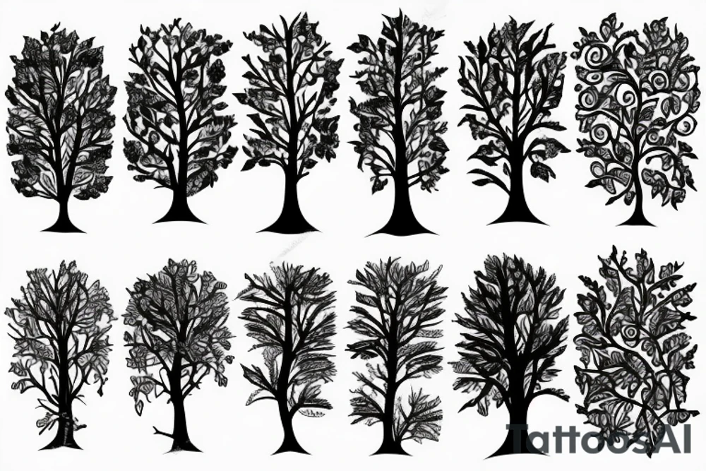 trees tattoo idea