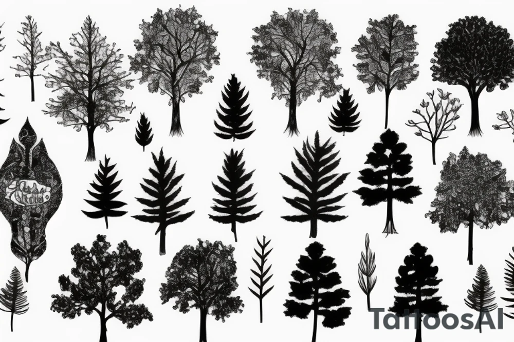 trees tattoo idea