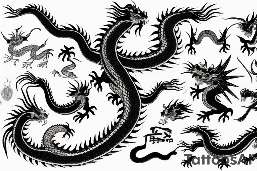 chinesse dragon tattoo idea