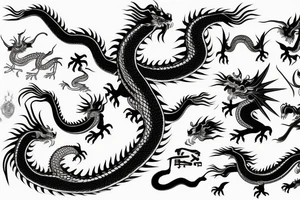 chinesse dragon tattoo idea