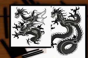 chinesse dragon tattoo idea