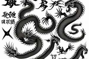 chinesse dragon tattoo idea