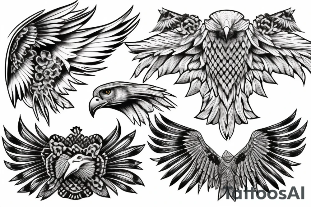 an eagle soaring tattoo idea