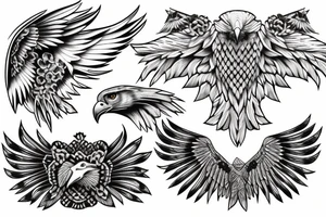 an eagle soaring tattoo idea