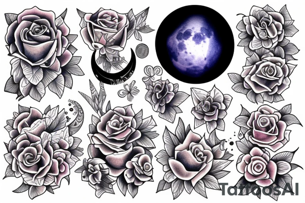 Luna llena tattoo idea
